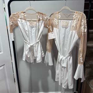 Robed With Love: matching Bride and Flower Girl Robes